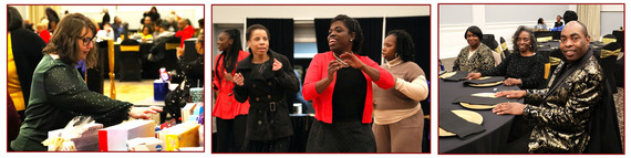 dining and dancing at the Therapeutic Holiday Ball