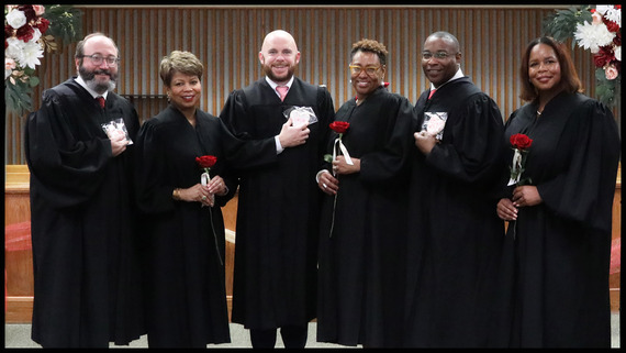 Judges ready for Valentines Day Wedding Marathon