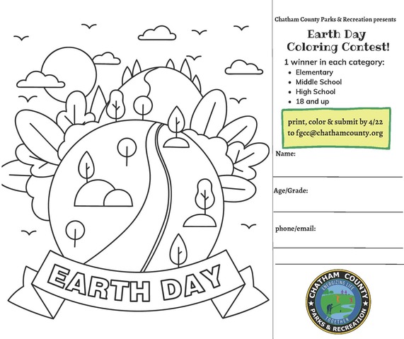 Earth Day Coloring Contest
