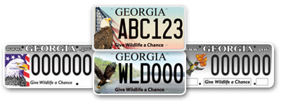 georgia conservation license plates link