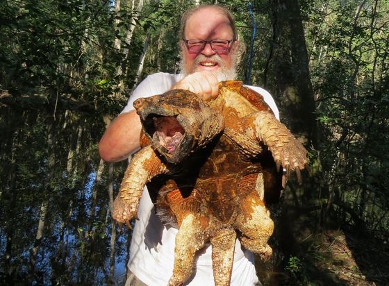 George Heinrich with Suwannee gator snapper (Dirk J. Stevenson)