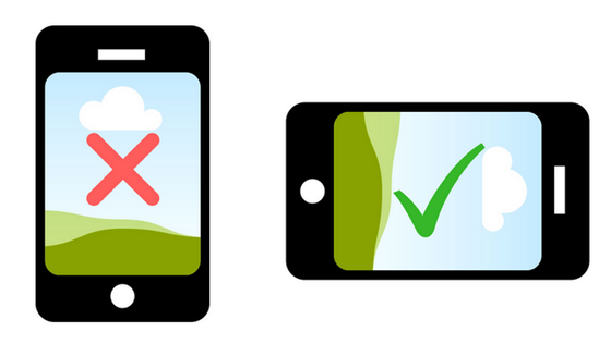 Proper phone video perspective