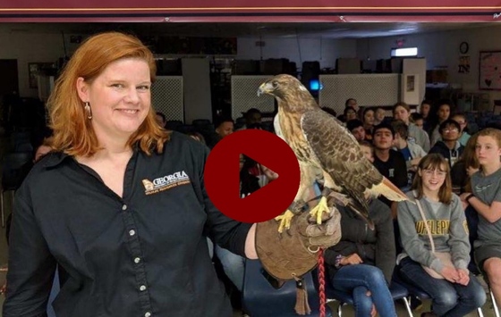 Linda May at Five Forks Middle School in Lawrenceville