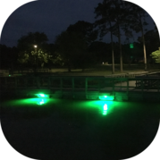 Pier with lights for night fishing