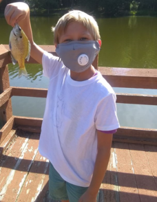kid fishing mask