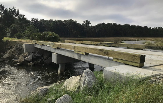 New bridge on Ossabaw's High Causeway (DNR)