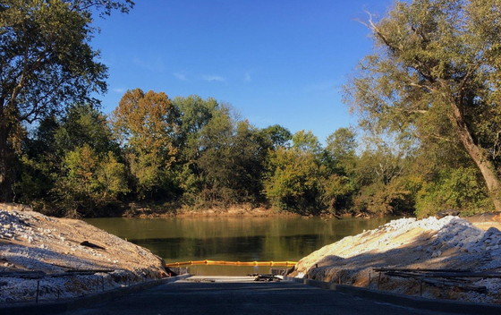 New boat ramp on the Alapaha in Berrien County (DNR)