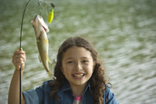 fishing girl