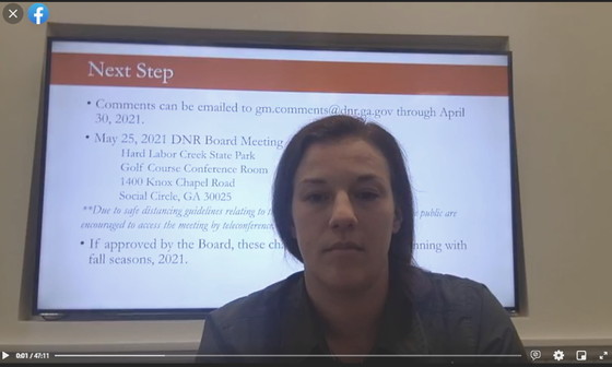 Emily Rushton led the Facebook live talk on 2021-2023 regulations.