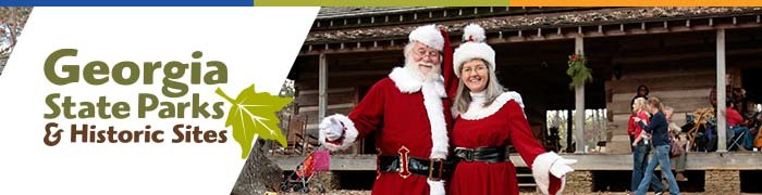 Mr and Mrs Claus at park