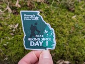 first day hike sticker