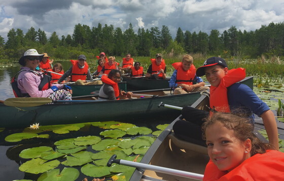 Adventures in Conservation Education campers at Okefenokee NWR (DNR)