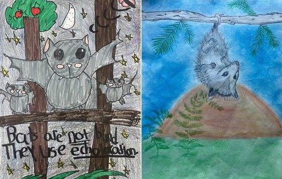2023 poster winners by Arnold Elementary's Gabrielle Perry, left, and Oglethorpe Avenue Elementary's Lyla Maldonado Wells