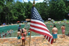 FDR State Park pool on July 4th