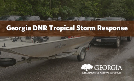 Georgia DNR Tropical Storm Debby Response Graphic