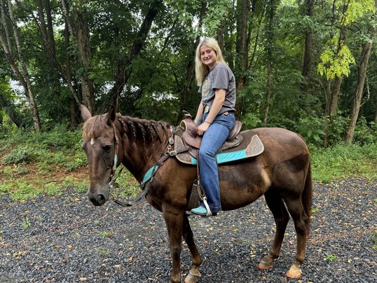 Horseback rider at Fort Mountain State Park