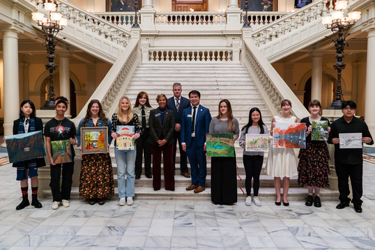 Ga State Parks art contest students