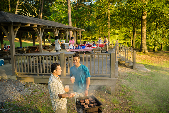 Shelter at James H. Floyd State Park
