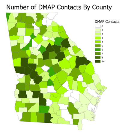 DMAP Contracts by County