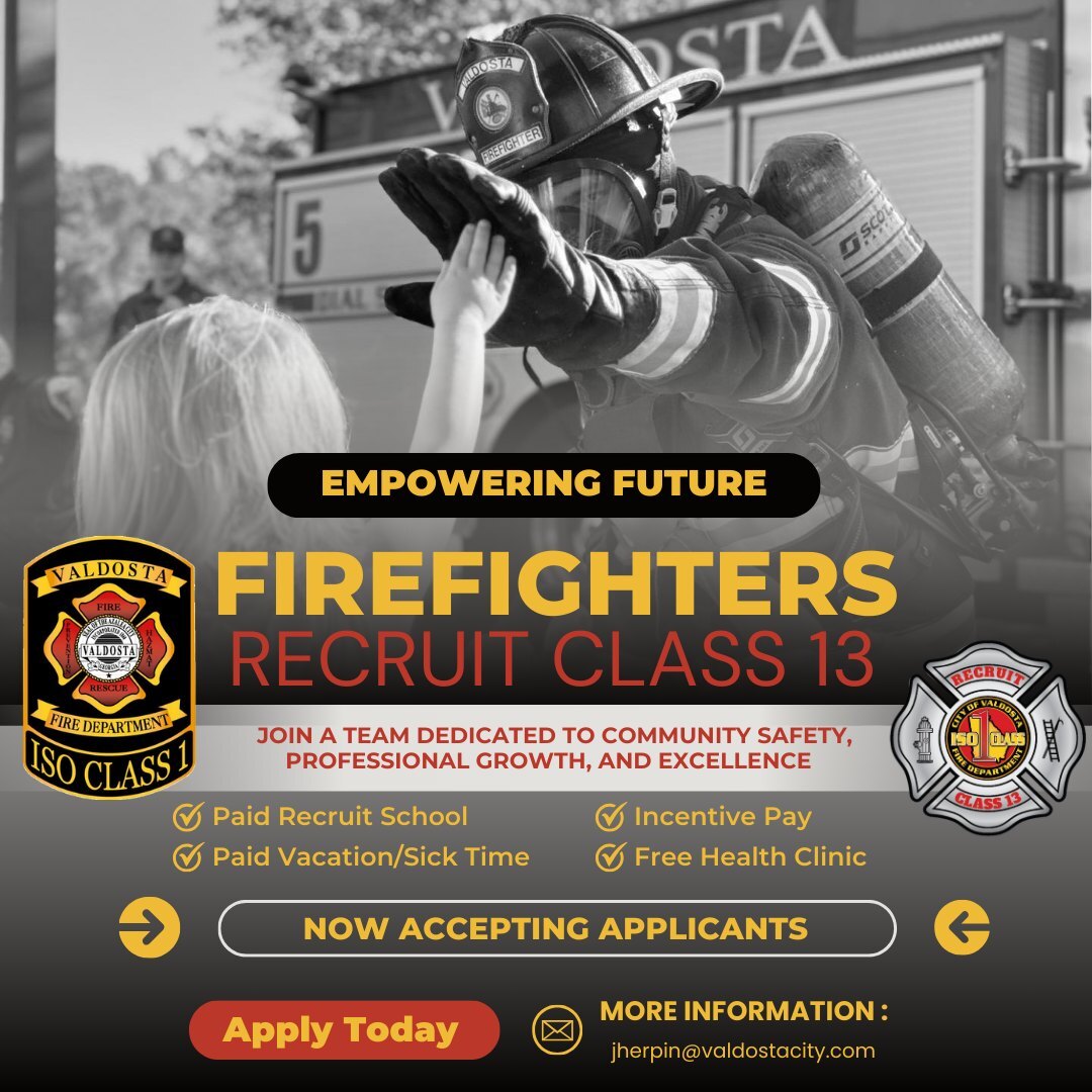 Valdosta Fire Department Recruit Class 13 Flyer