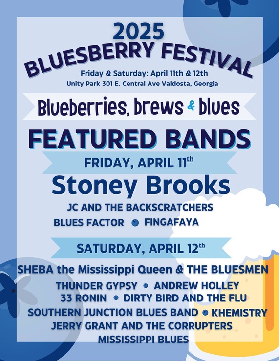 2025 Bluesberry Festival Official Band Line-Up