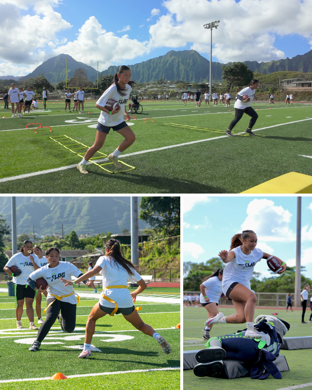 Seahawks flag football clinic