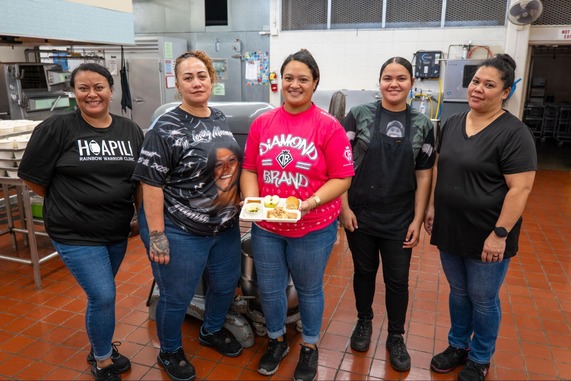 King Intermediate cafeteria staff