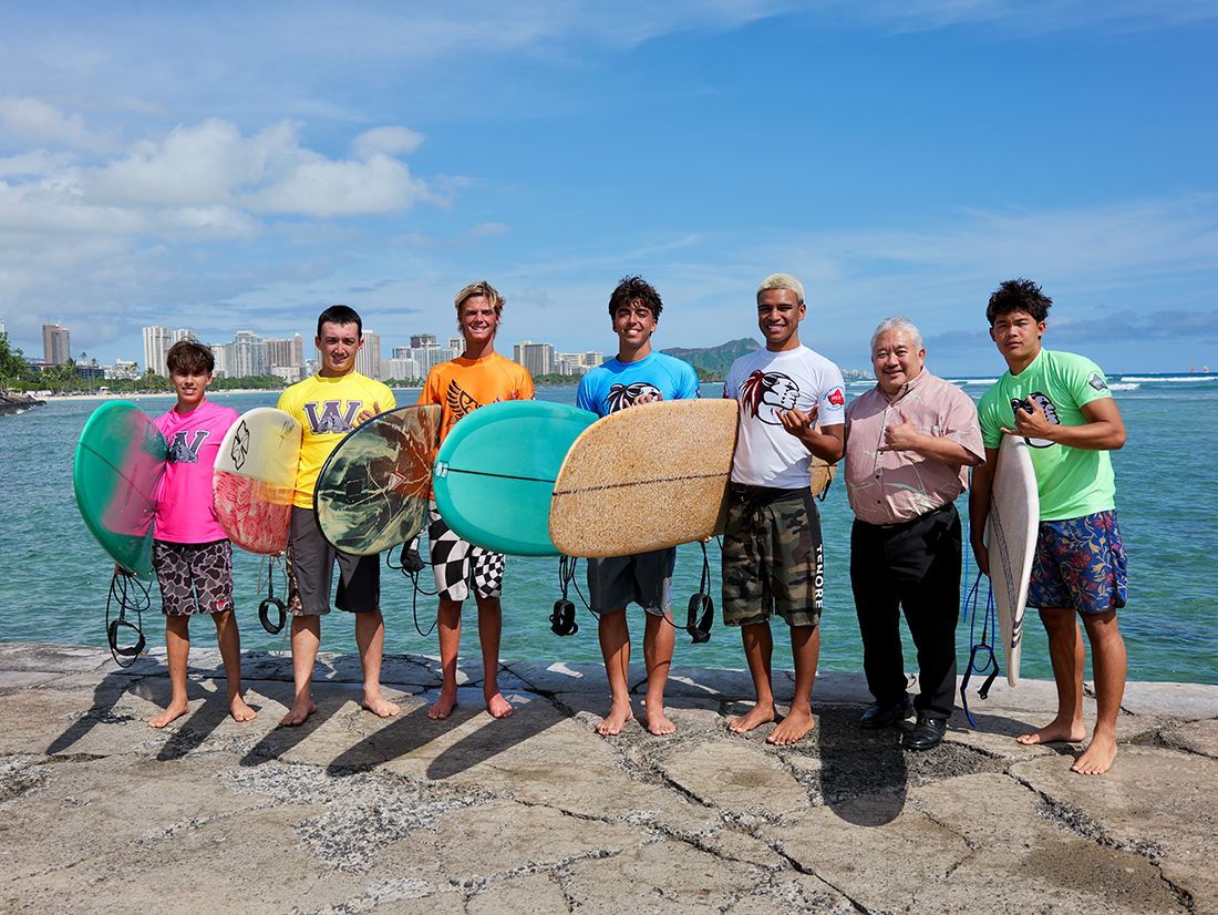 OIA Surfing Championship boys longboard finals