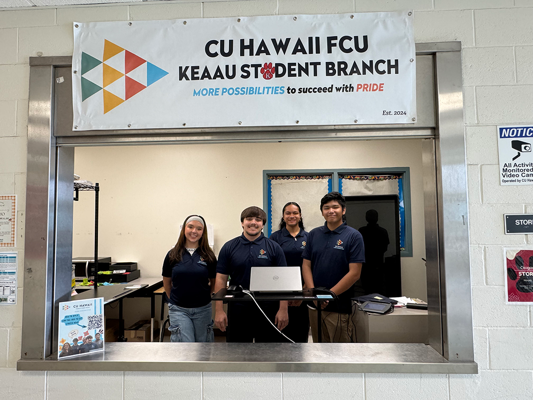 Keaau High School student operated credit unions