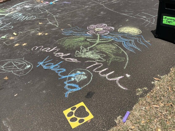 Play Streets Photo - chalk on street art