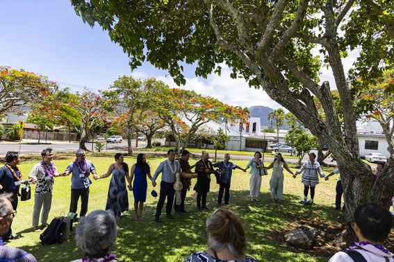 Kauai-Ishigaki Sister City Luncheon - Hawaii Aloha ceremony