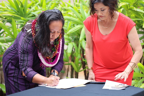 Chelsie signing oath