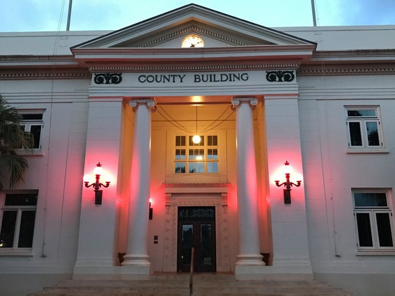 Pink Historic County Building
