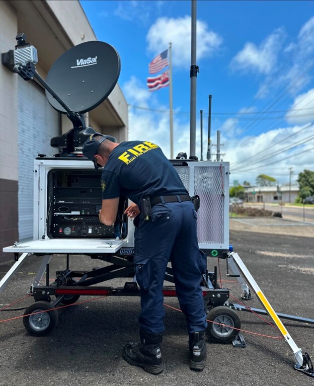 KFD firefighter with CRD unit