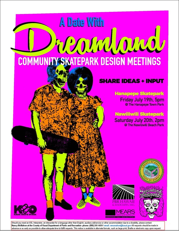 Skatepark flyer