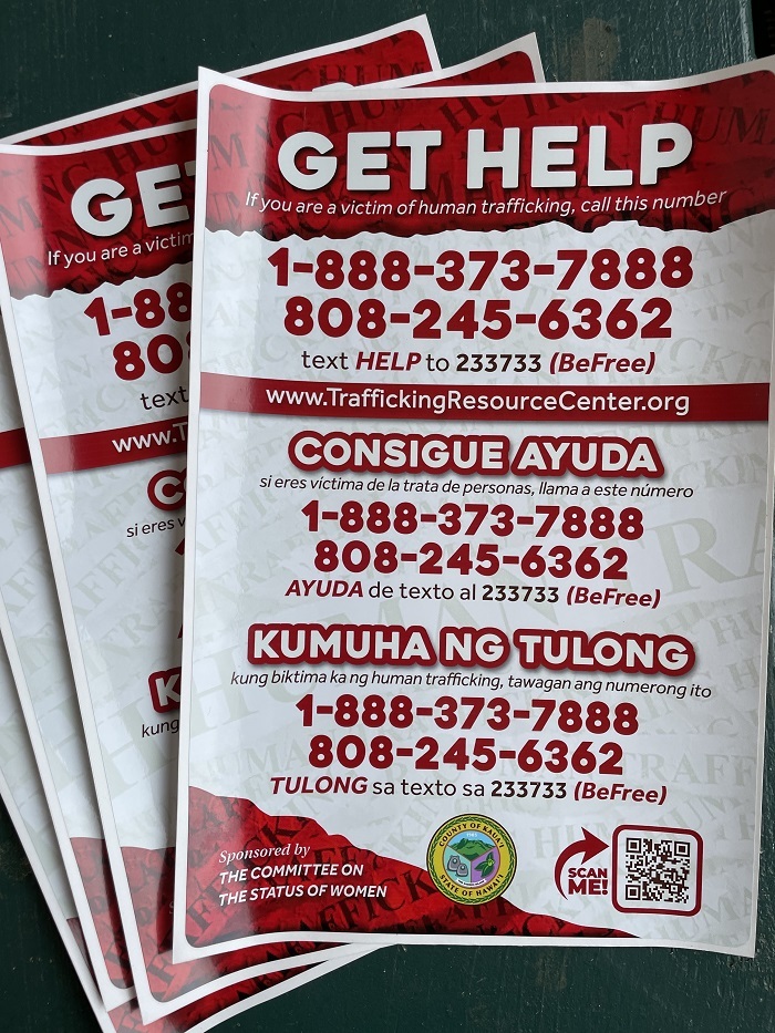 Human Trafficking Awareness Campaign - Signage