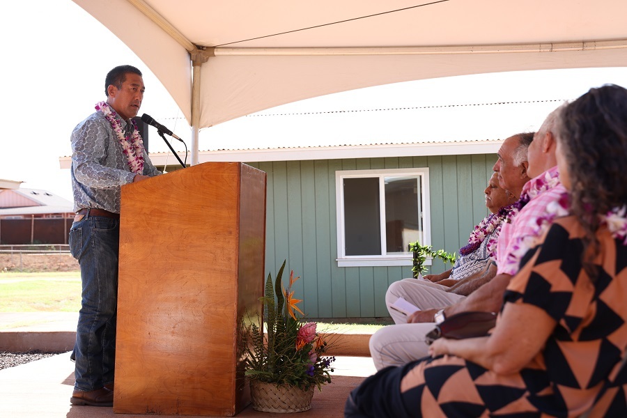 Lima Ola Supportive Housing Project - Mayor Kawakami speaking