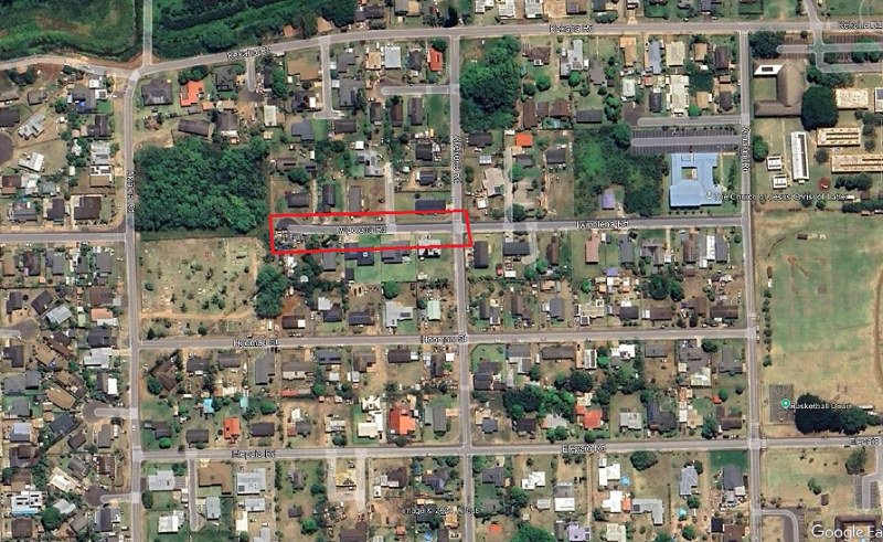 The following roads will be affected:  Iwipolena Road, Iwa Street, Moho Road, and Nene Road