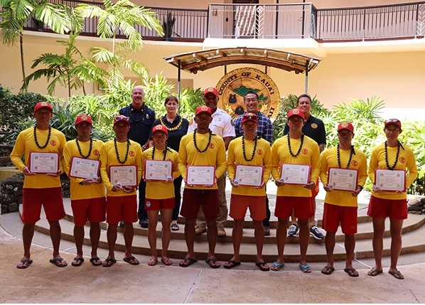 The Kaua‘i Ocean Safety Bureau, held a special certificate ceremony on Friday, Feb. 21, at the Mo‘ikeha Rotunda in Līhu‘e.