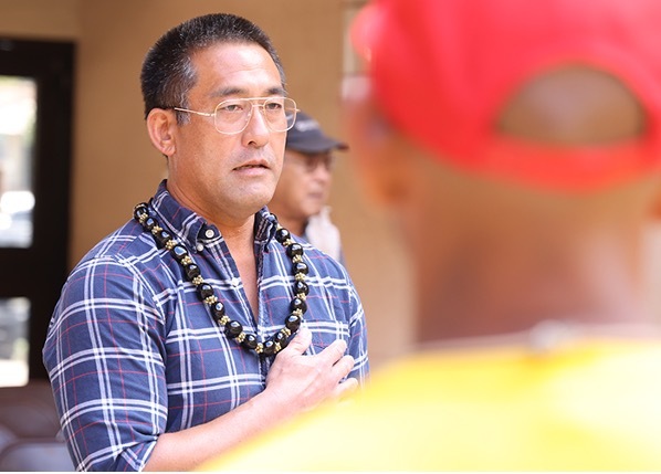 Mayor Derek S.K. Kawakami attends a special certificate ceremony on Friday, Feb. 21, at the Mo‘ikeha Rotunda in Līhu‘e.