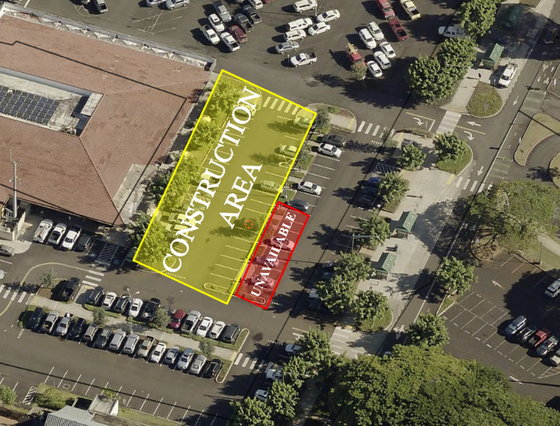 Electric vehicle chargers unavailable along Eiwa Street. ###