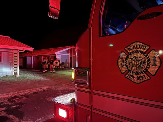 Personnel from the Kaua‘i Fire Department arrive on scene. ###