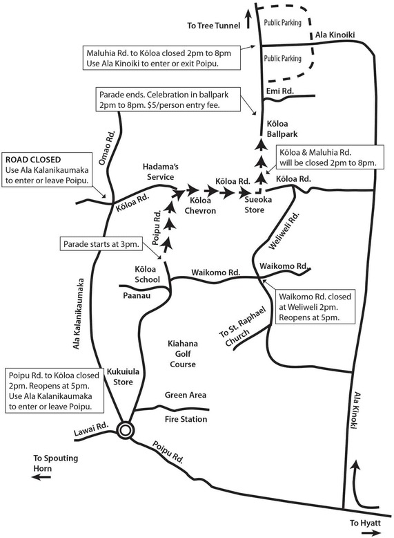 Map of Road Closures