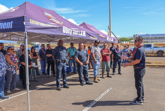 Mayor Kawakami shares his vision with project partners during the groundbreaking ceremony. 