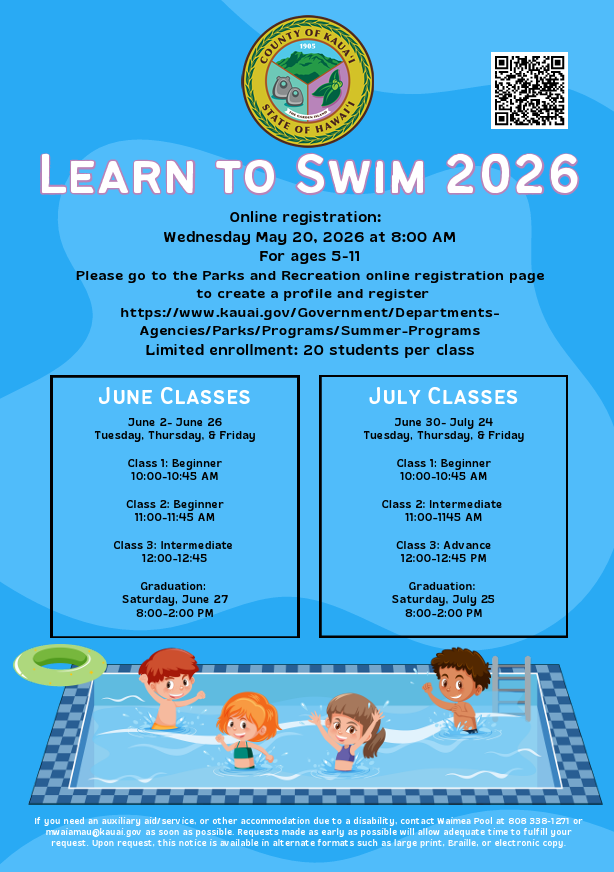 Swim lesson flyer