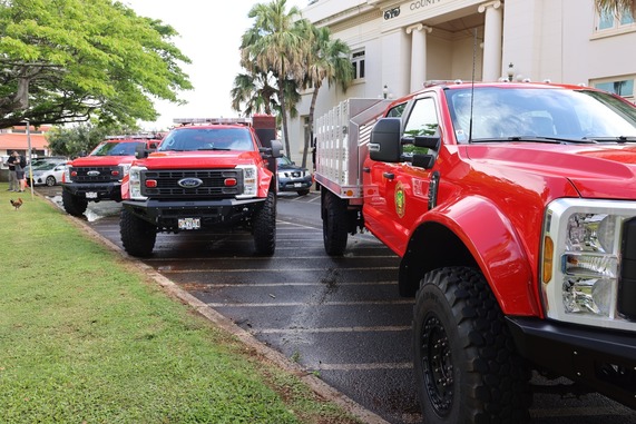 The four vehicles represent a combined investment of nearly $695,000 in KFD's wildfire and flood response capabilities.