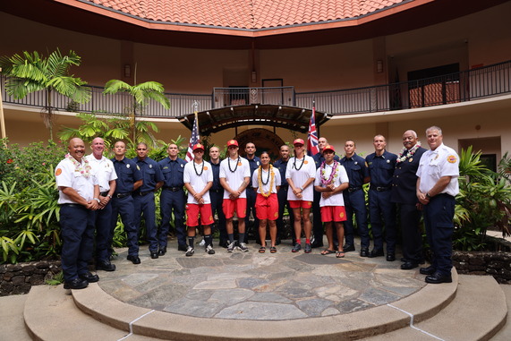 Group photo of KFD Recruits and OSB Officers