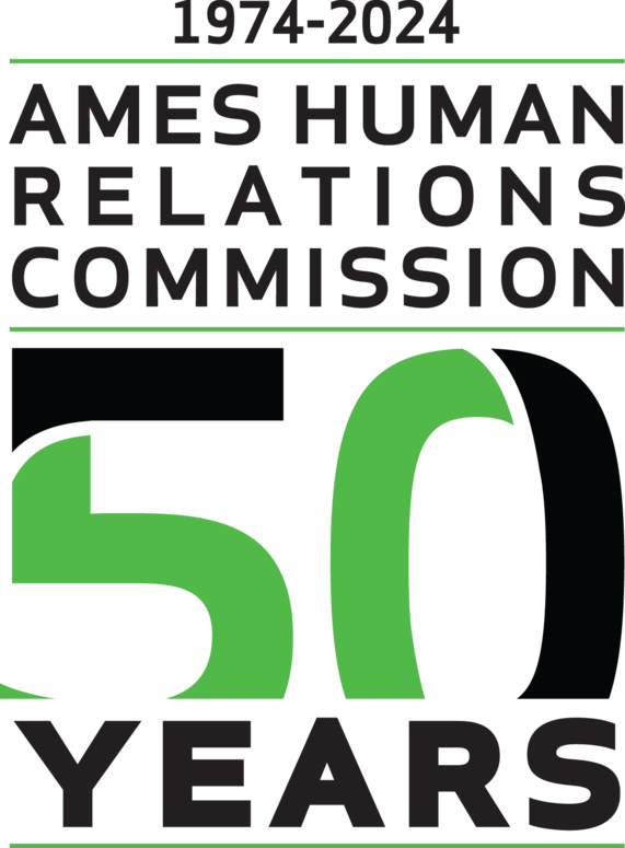 Ames Human Relations Commission 50th anniversary logo