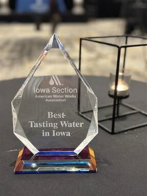 Award for Best Tasting Water in Iowa