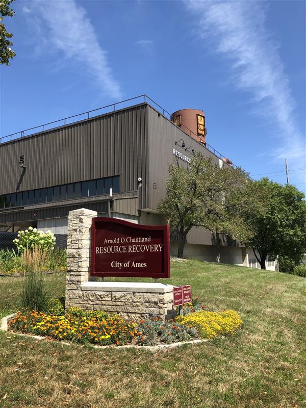 Sign in front of Resource Recover Plant